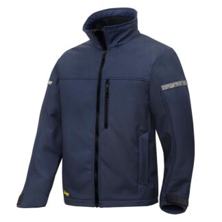 Snickers AllroundWork Softshell Jack 1200 9504 Navy/Black maat S (Nog 1 op voorraad)(Prijs excl. BTW)
