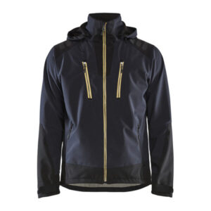 Blaklader Softshell Jack 4749-2513 Donkerblauw/Geel (8635) maat L (Nog 1 op voorraad)