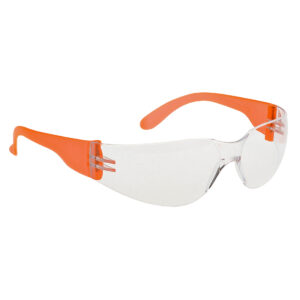 Portwest Veiligheidsbril PW32 - Wrap Around Bril glas helder/oranje