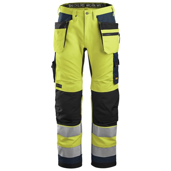 Snickers High-Vis Werkbroek+ met Holsterzakken Klasse 2 6230 - Afbeelding 2