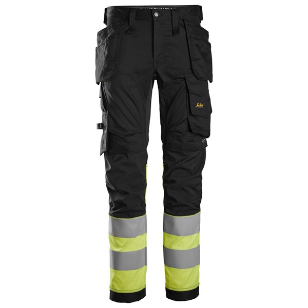 Snickers High-Vis Stretch Werkbroek met Holsterzakken Klasse 1 6234 - Afbeelding 2