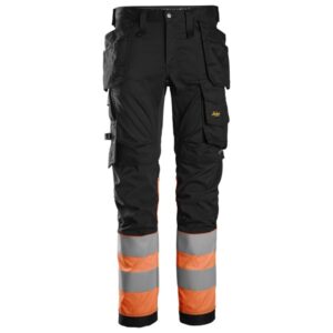 Snickers High-Vis Stretch Werkbroek met Holsterzakken Klasse 1 6234