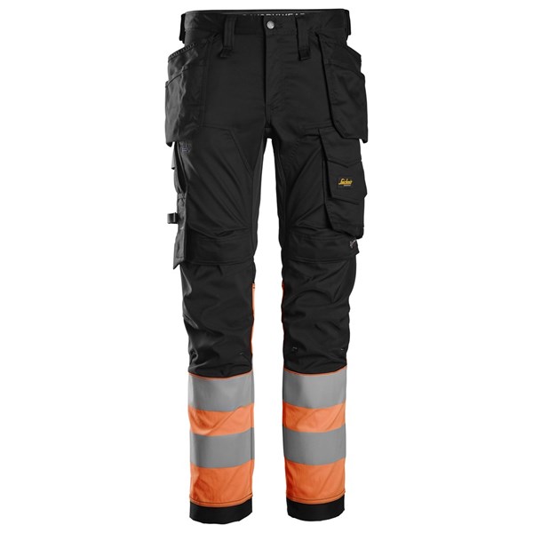 Snickers High-Vis Stretch Werkbroek met Holsterzakken Klasse 1 6234