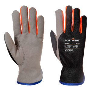 Portwest A280 Wintershield Handschoen Thermisch Synthetisch Leer Zwart/Oranje (12 paar)