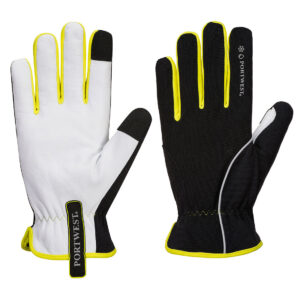 Portwest A776 PW3 Winter Handschoen Geitenleer Zwart/Geel