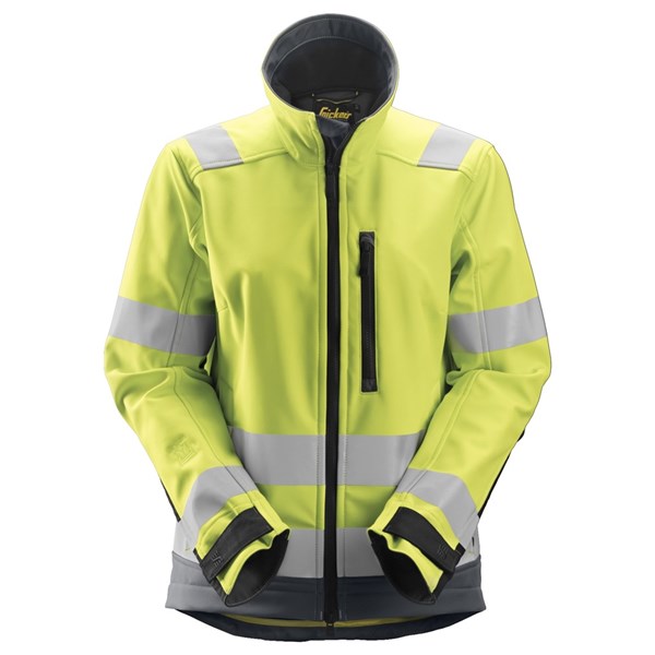 Snickers Dames High-Vis Softshell Werkjas Klasse 2/3 1237