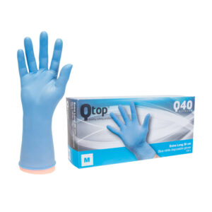 Qtop Q40 Nitril Handschoenen Blauw 30cm QGL-77AR (10x 100 stuks) (OP=OP)
